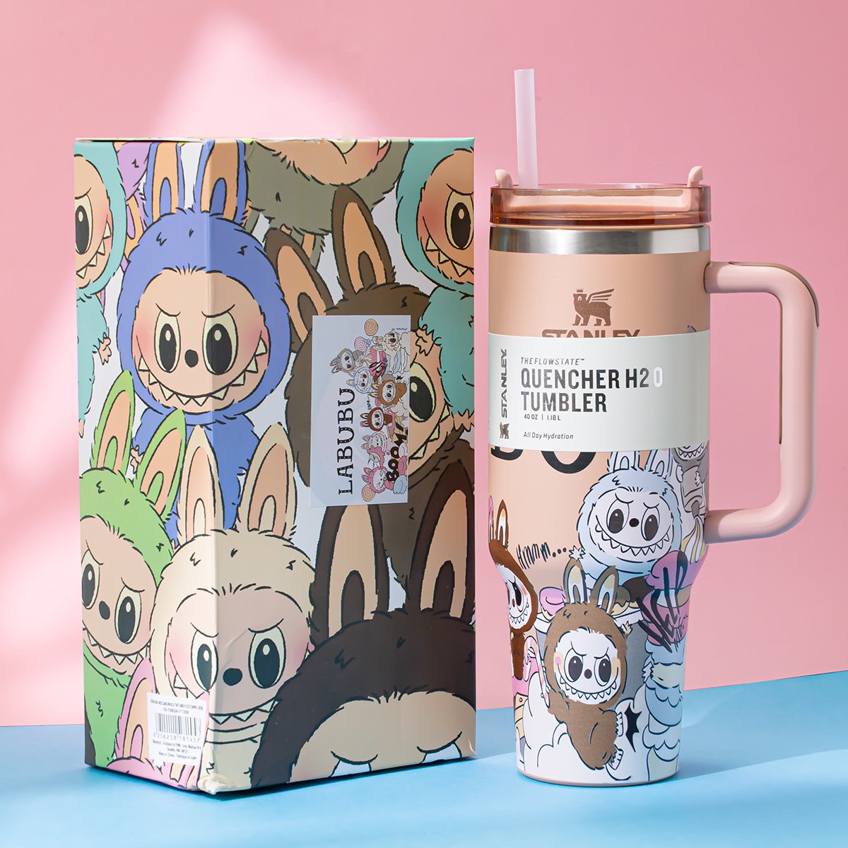 Stanley x Labubu Apricot Party Quencher H2O Tumbler [Limited Edition]