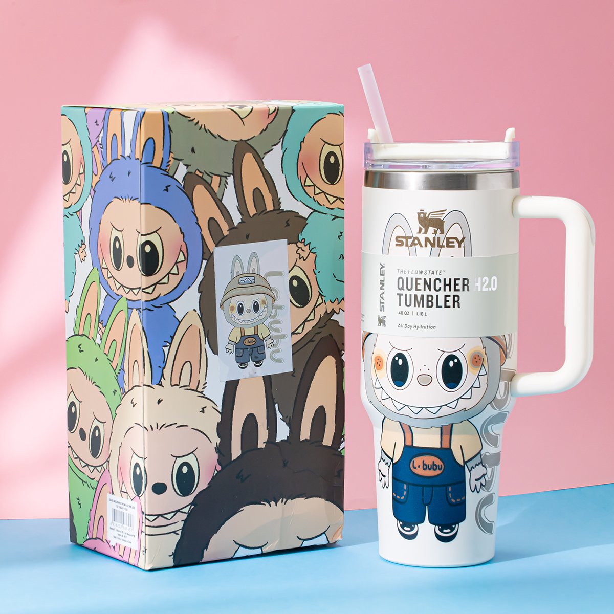 Stanley x Labubu Farm Adventure White Quencher H2O Tumbler [Limited Edition]