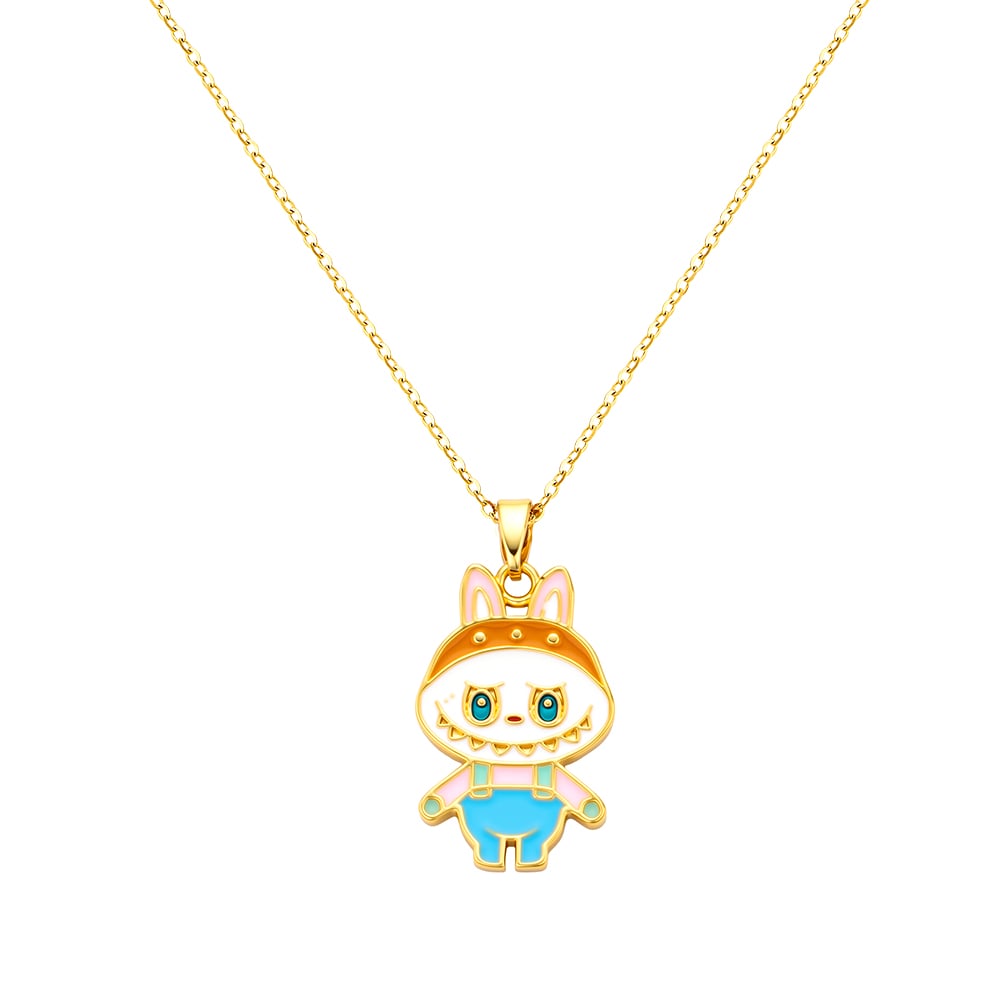 bts x Labubu Cloudy Day Gold Necklace