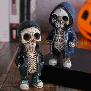 Creepy Halloween Skeleton Figurine