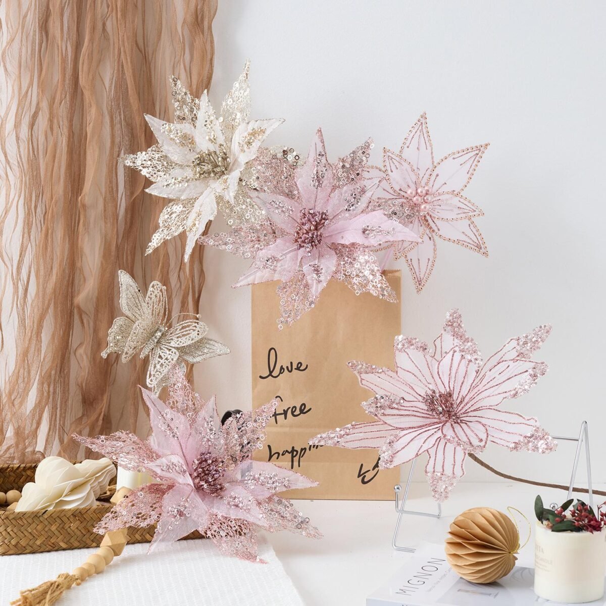 Ethereal Frost Poinsettia Collection