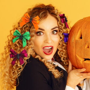 Halloween Spider Bow Hair Clip
