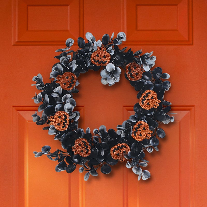 Happy Pumpkin Patch Halloween Wreath