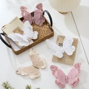Mesh Glitter Butterfly Decoration