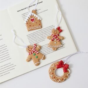 Resin Gingerbread Man Christmas Tree Hanging Resin Ornaments