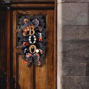 Spooky Pumpkin Wreath for Halloween