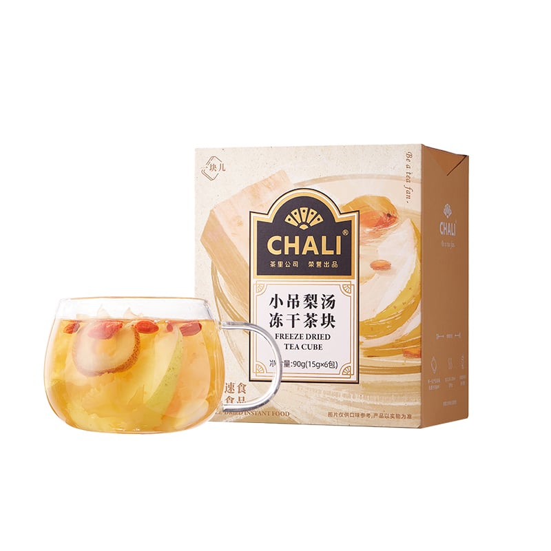 Sweet Stewed Pear Soup Flavored Freeze-Dried Tea Cube (6 Tea Bags)