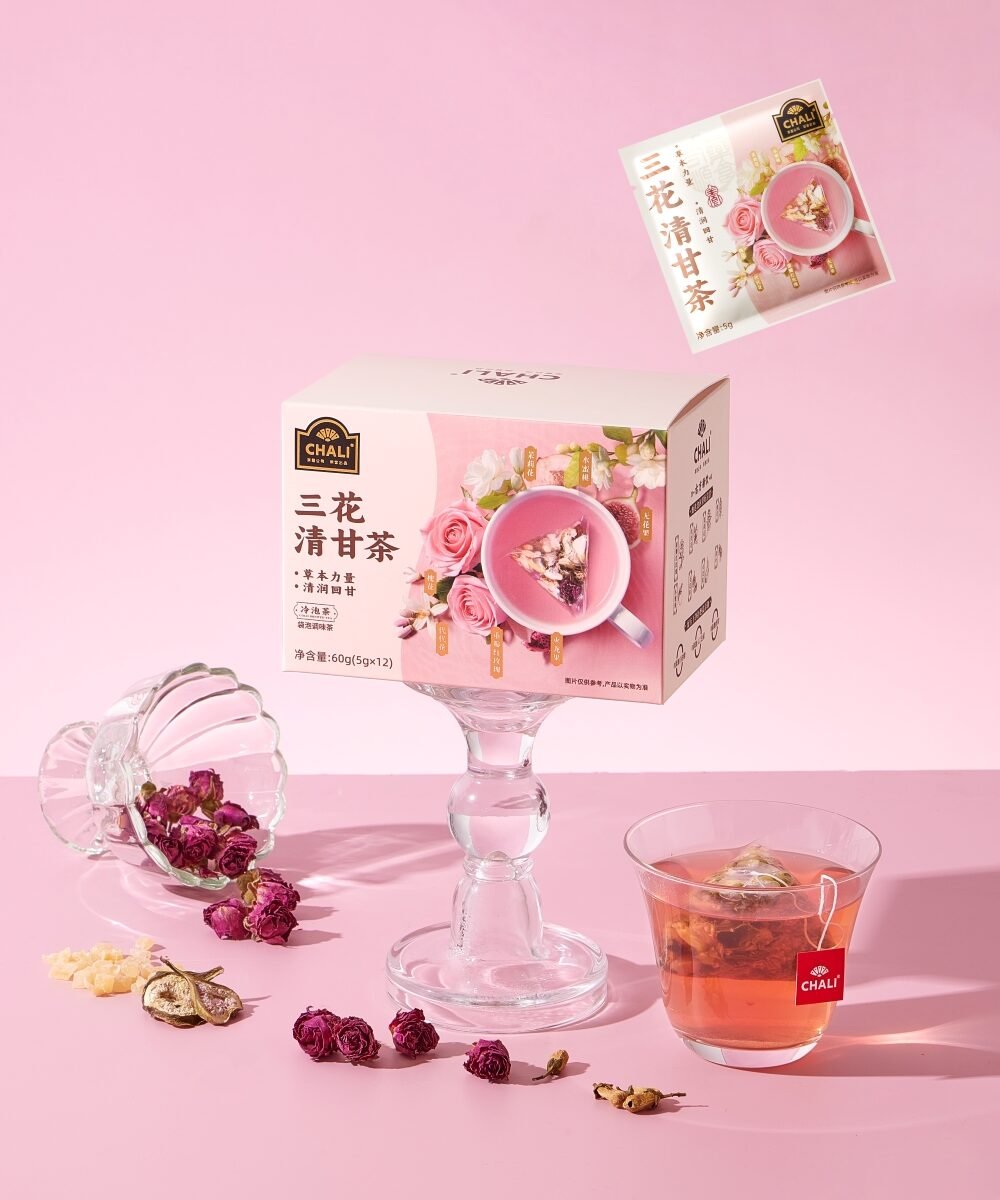 Three-Flower Qinggan Tea (12 Tea Bags)