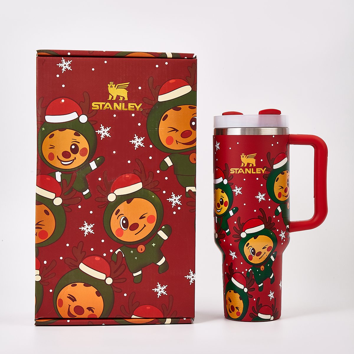Limited Edition Holiday Stanley Christmas Reindeer Tumbler